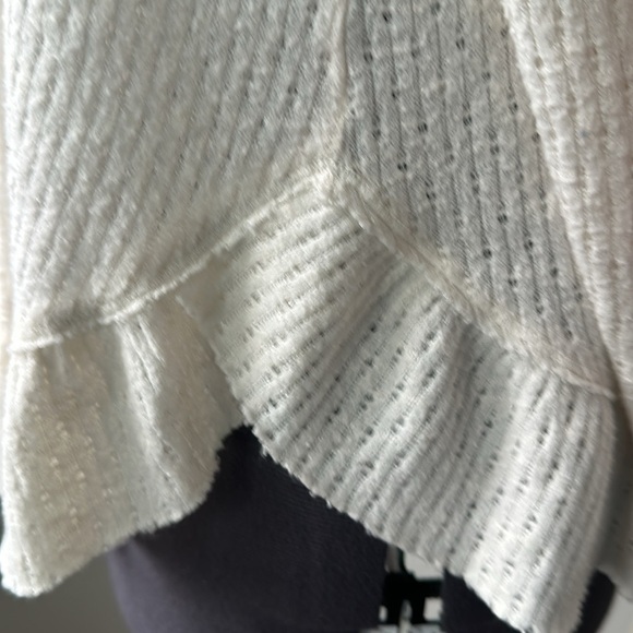 Anthropolgie top ivory baby doll size X Small wide neck Maeve brand - Picture 6 of 12